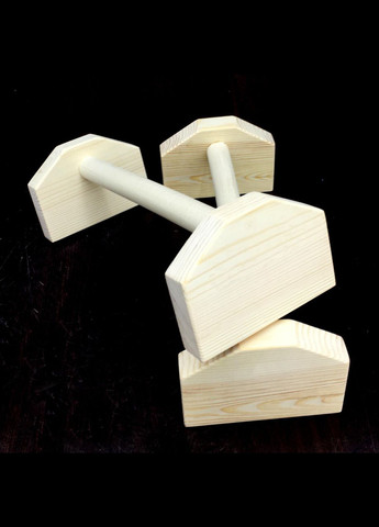 Упоры для отжиманий (паралетсы) из дерева Прая бланже (ПРЛ-000101) No Brand (328224572)