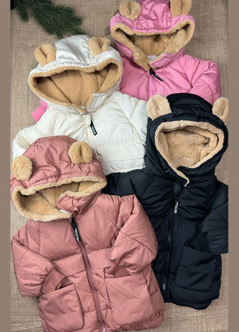 Коричневая демисезонная куртка для детей еврозима коричневая 10604 No Brand