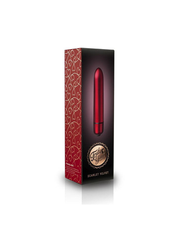 Віброкуля Rocks Off RO-90mm 10 Speed Scarlet Velvet матова No Brand (303885045)