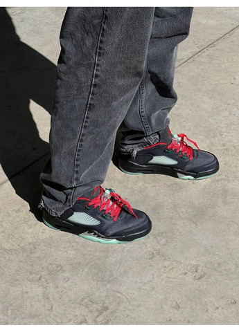 КРОСІВКИ ЖІНОЧІ NIKE AIR JORDAN RETRO 5 LOW SP BLACK НАЙК АІР ДЖОРДАН No Brand чорні демісезони (367175758)