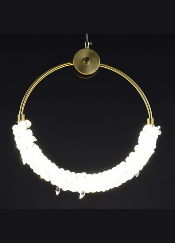 Люстра подвесная хрустальная LED 28185 Латунь 45-150х12х34 см. Sunnysky (364497385)