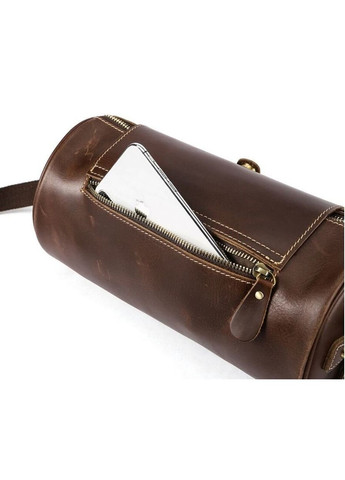 Кожаная сумка кросс боди мужская мессенджер через плечо коричневая 14694 Vintage (329198009)