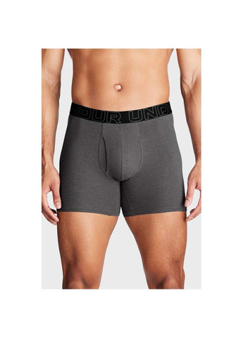 Чоловічі Труси Underwear Boxers UA PERFORMANCE COTTON - SOLID 6 3PK Сірий Under Armour (367599293)