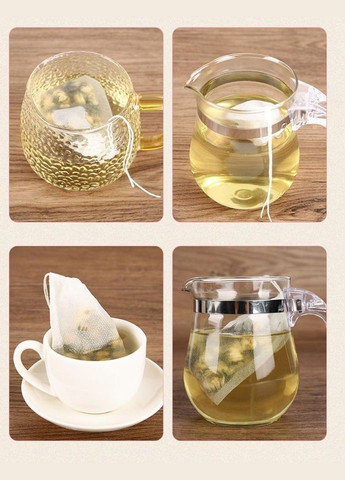 Чайный пакетик c затяжкой ICof 7х9 см фильтр пакет для заваривания чая трав 100 шт (R051278) No Brand (330778722)