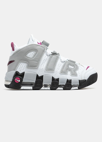 Кроссовки женские и мужские Nike Air More Uptempo 96 White Grey Black | Найк Аир Море Аптемпо 96 белые No Brand белые демисезоны (339604495)