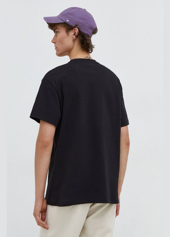 Чорна чоловіча футболка чорна стильна з вишивкою спереді в стилі tommy No Brand