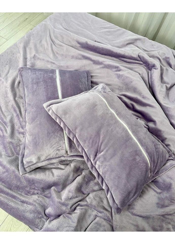 Постільна білизна плюшева сімейна Home 20835 160х215х2 см лавандова DUSHKA (336327507)