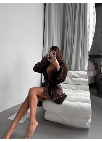 Махровый короткий халат Adelante (369378330)