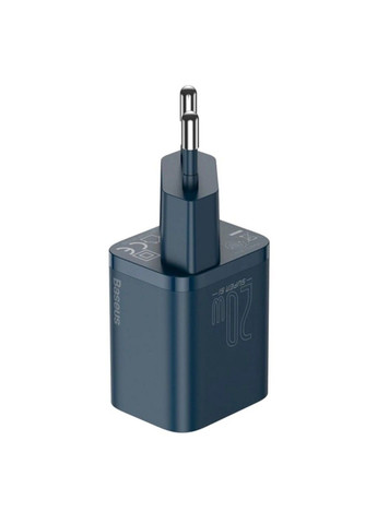 Сетевое зарядное устройство для Super Si Quick Charger 1C 20W EU Blue Baseus (371363109)