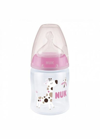 Пляшечка для годування (3952399) NUK first choice plus жираф 150 мл рожева (268141432)