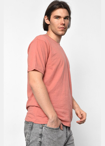 Теракотова футболка чоловіча напівбатальна теракотового кольору Let's Shop