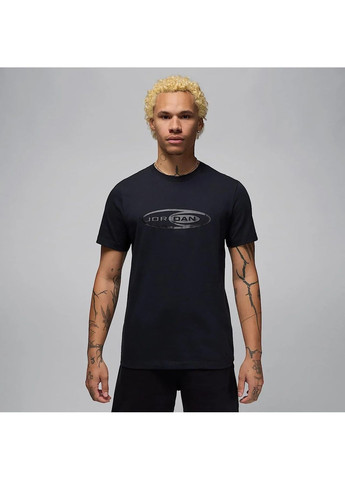 Чорна футболка чоловіча j flt ess wm ss crew black Air Jordan