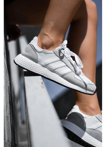 КРОСІВКИ ЖІНОЧІ ADIDAS MARATHON TECH GREY WHITE 2 АДІДАС No Brand сірі демісезони (369389530)