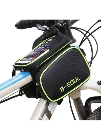 Велосипедная сумка-чехол для руля для смартфона синий | Держатель телефона с сенсорным окном Велоорганайзер водостойкий B-Soul (351855099)