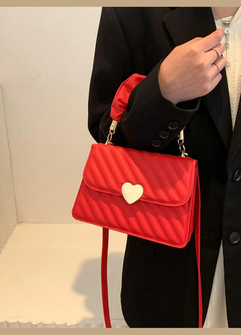 Женская сумка 6557 кросс-боди красная No Brand (306709532)