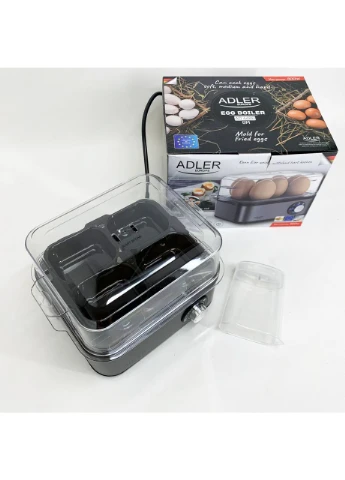 Яйцеварка на 8 яєць 800 Вт Adler AD 4486 Gun Metal TC-26 No Brand (380987685)