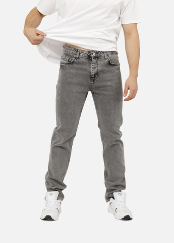 Серые демисезонные мужские джинсы regular цвет серый цб-00258144 Catch