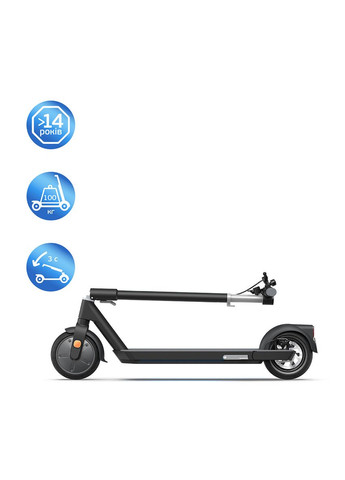 Електросамокат Black 9", 300(600)W, 9.8Ah, 40km, 25km\h, 20%, NFC, App, 16kg OKAI ES20-NEON (342722284)