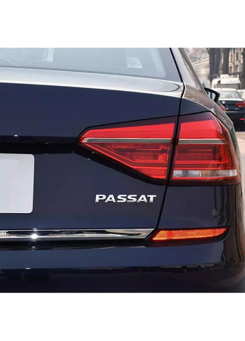 Емблема напис PASSAT для ХРОМ 24×178 мм (косий шрифт) метал (на скотчі) Volkswagen (369611505)