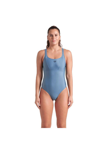 Сірий демісезонний купальник закритий для жінок solid swimsuit control pro bac сірий Arena