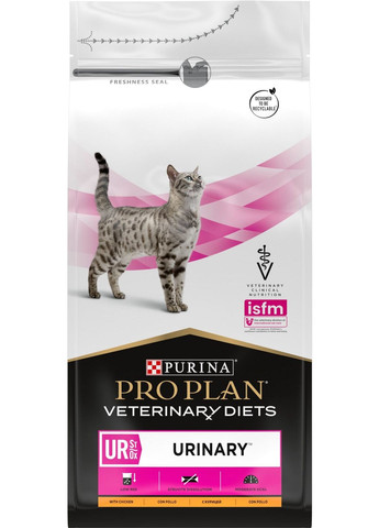 Ветеринарная диета для кошек Veterinary Diets UR Urinary сухой корм при болезнях мочекаменной системы 1,5 кг (7613035160552) Purina (354701504)