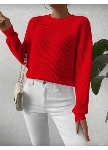 Червоний демісезонний светр жіночий Гермес