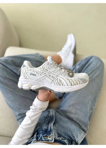 Білі літні кросівки asics gel nimbus 10.1 all white асікс гель No Brand
