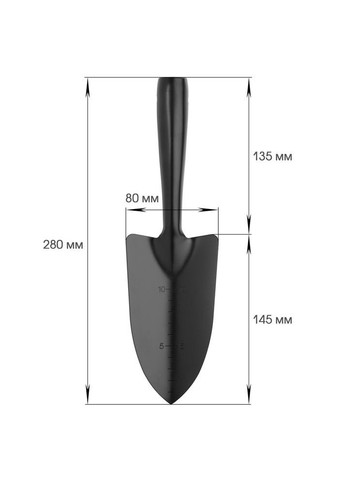 Лопатка садова вузька (280/80 мм) Shuang Song (367984471)