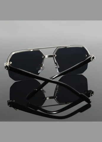 Очки солнцезащитные мужские затемненные, под ретро. No Brand (323222611)