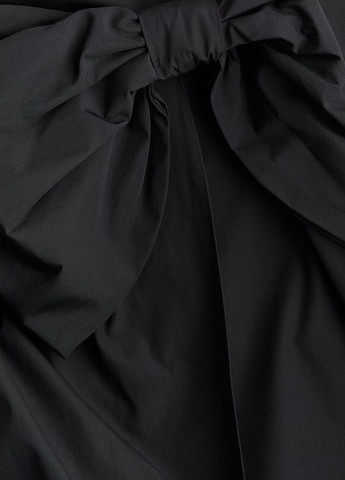 Черная праздничный однотонная юбка H&M