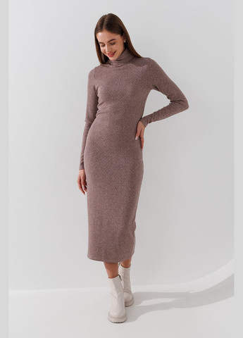 Бежевое платье однотонное женское 2441 бежевый shop (2000990867070) On me однотонное