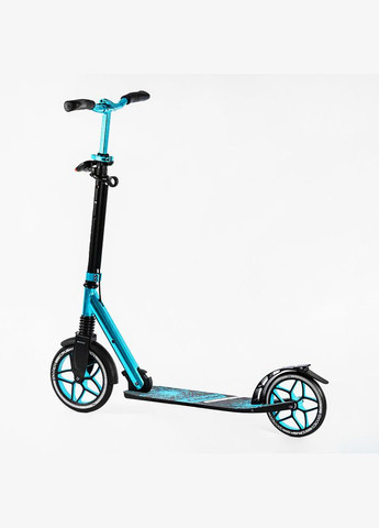 Двоколісний самокат "Crush". PU колеса, алюміній, фара, амортизатор. Turquoise (116954) Skyper (340910561)