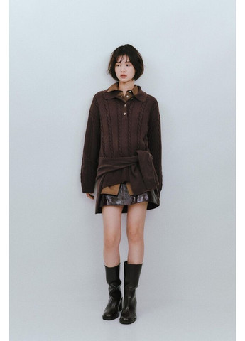 Коричневый демисезонный свитер 6771/004 Zara