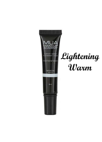 Аджастер для тональної основи MUA Custom Color Base Mixer Lightening Warm Білий 8 мл. MUA Makeup Academy (291413636)