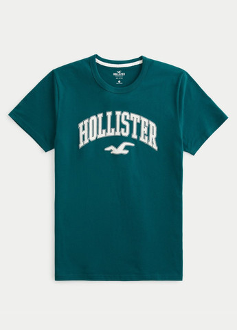 Темно-зелена футболка hc9838 Hollister