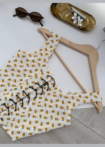 Жіночий топ-корсет в квітковий принт Adelante (327368356)