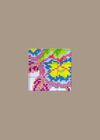 Набір для вишивання за нанесеною на канву схемою "The flower of happihess 1". AIDA 14CT printed 17*17 см Joy Sunday (313614147)