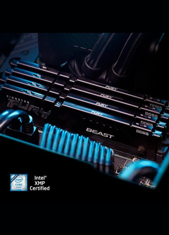 Модуль пам`яті DDR5 2x32GB/6000 Fury Beast Black (KF560C36BBE2K2-64) Kingston (360604713)