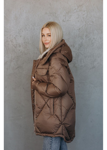 Коричневий зимній Пуховик Udekasi