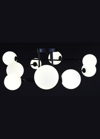 Люстра потолочная на 9 лампочек 27925 Черный 25х90х90 см. Sunnysky (364759172)