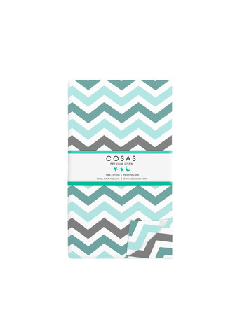 Наволочка на подушку 50х50 ZIGZAG MINT GREY (4822052155844) Cosas (367914365)