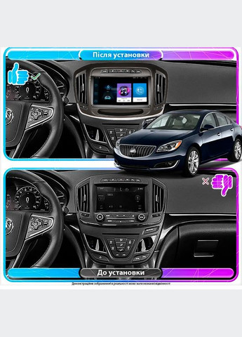 Штатная магнитола для Buick Regal V Рестайлинг 2013-2017 экран 9" 1/16Gb Wi-Fi GPS Base 2шт Lesko (336205787)