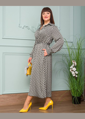 Серое платье 14560-1 Alenka Plus