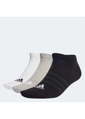 Комбинированные мужские носки t spw low 3p серый, белый, черный adidas однотонные (395618087)