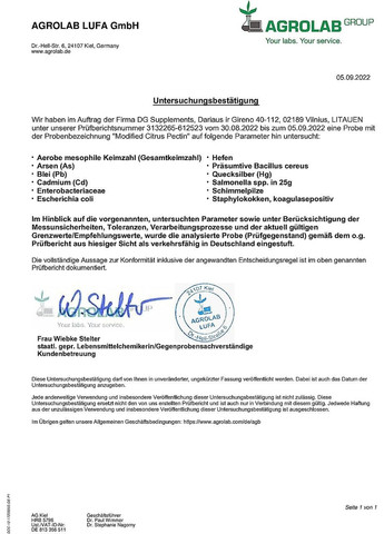 Модифицированный цитрусовый пектин (MCP) 500 мг Tulip 120 капсул Biopharma (299717572)