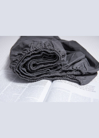 Простирадло на резинці Бязь Gold Люкс 190х200х25 см (MS-850000557) Moon&Star Sweat Gray (295439056)