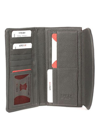 Гаманець жіночий шкіряний сірий 1172-081 Karya (336377921)