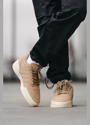 Бежеві Осінні кросівки чоловічі adidas forum 86 x fear of god beige white | адідас форум 86 бежеві білі No Brand