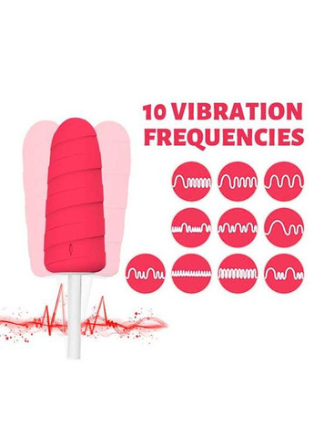 Вібратор "Морозиво" 10X Popsicle Vibrator USB Вібратори No Brand (370612055)