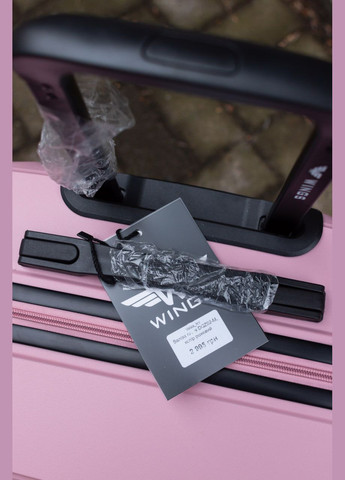 Валіза поліпропілен 100% ручна поклажа, маленький S лавандовий Wings DQZ02 (343339842)